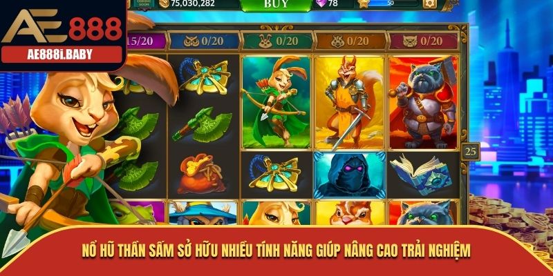 Nổ Hũ Thần Sấm Tại Nhà Cái AE888: Khám Phá Điều Thú Vị 2025 3 Nổ Hũ Thần Sấm sở hữu nhiều tính năng giúp nâng cao trải nghiệm